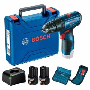 Taladro Percutor 3/8" 12V Inc 2 Bat 2.0 Ah + Carg Bosch GSB 120-LI